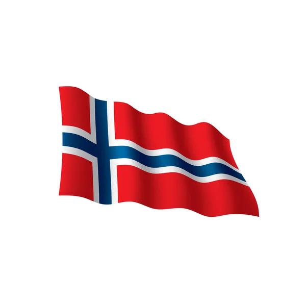 Norge flagga, vektor illustration — Stock vektor