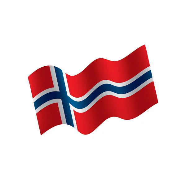 Bandera de Noruega, ilustración vectorial — Vector de stock