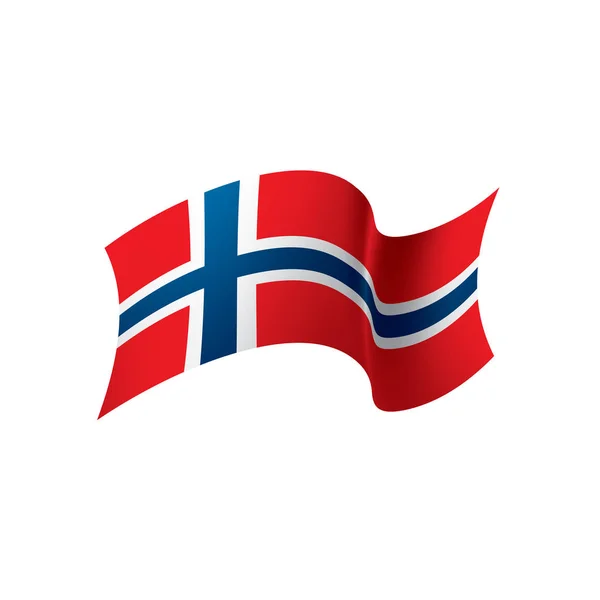 Norvégia zászló, vektor illusztráció — Stock Vector