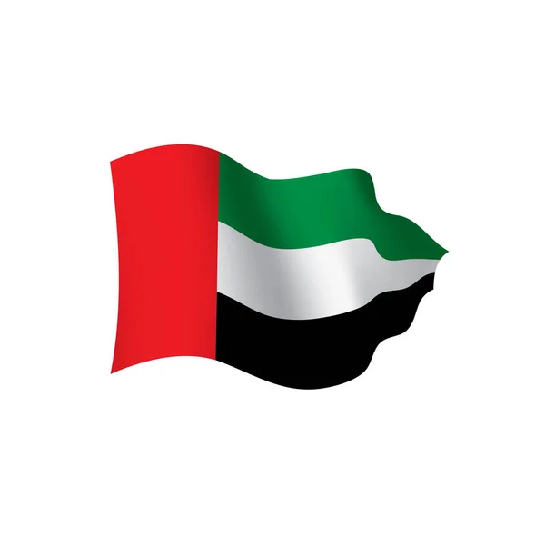 Флаг ОАЭ, векторная иллюстрация — стоковый вектор