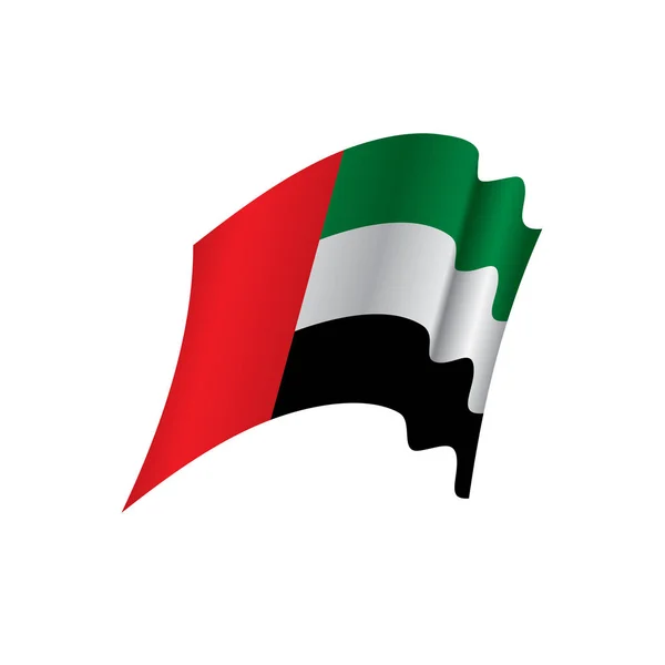 Bandera de los Emiratos Árabes Unidos, ilustración vectorial — Vector de stock