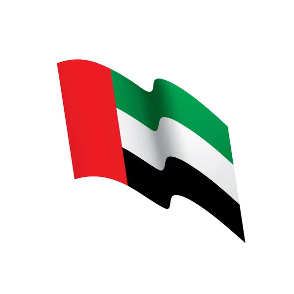 联合的阿拉伯联合酋长国旗帜，矢量图 — 图库矢量图片