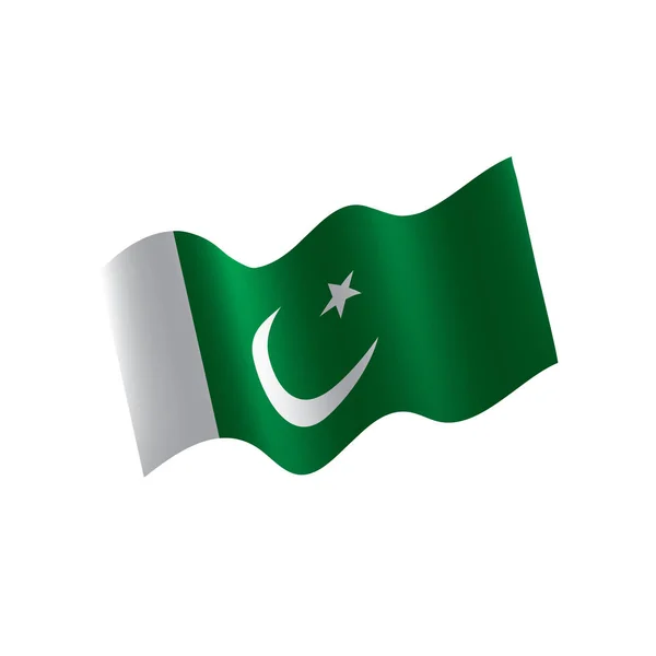 Bandera de Pakistán, ilustración vectorial — Archivo Imágenes Vectoriales