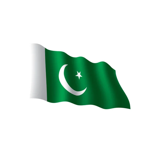 Pakistan flagga, vektorillustration — Stock vektor