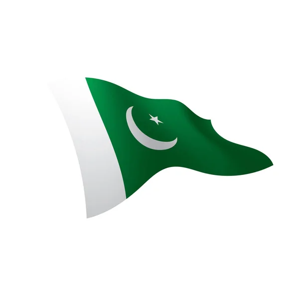 Bandera de Pakistán, ilustración vectorial — Vector de stock
