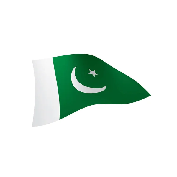 Bandiera del Pakistan, illustrazione vettoriale — Vettoriale Stock