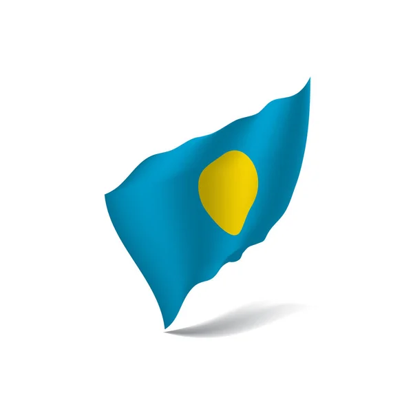 Palau flagga, vektorillustration — Stock vektor