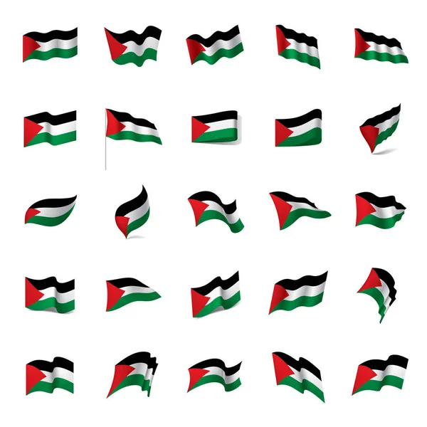 Palestina vlag, vectorillustratie — Stockvector