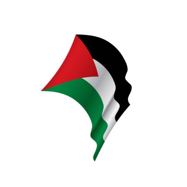 Palestine bayrak, vektör çizim