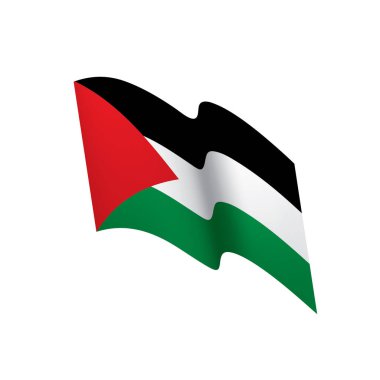 Palestine bayrak, vektör çizim