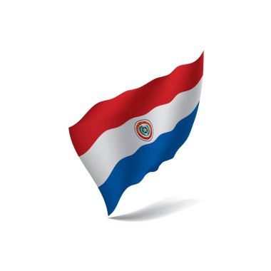 Paraguay bayrak, vektör çizim