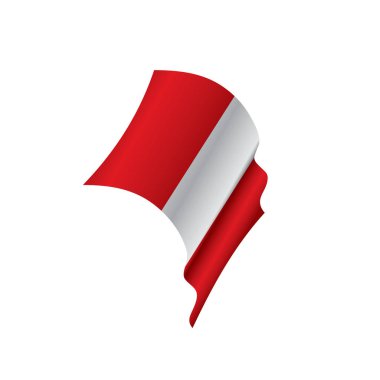 Peru bayrağı, vektör çizim