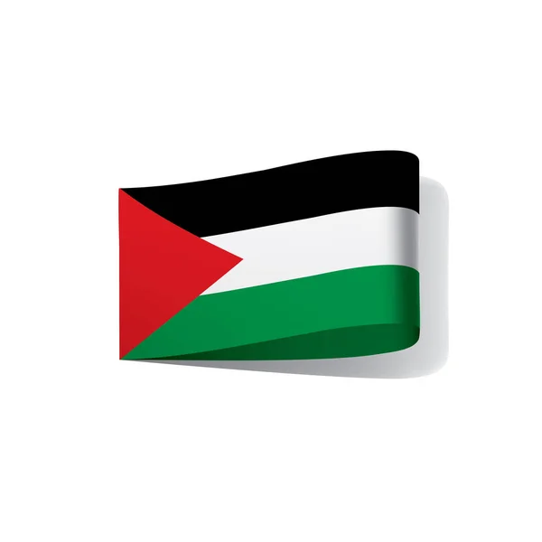 Bendera Palestina, ilustrasi vektor - Stok Vektor