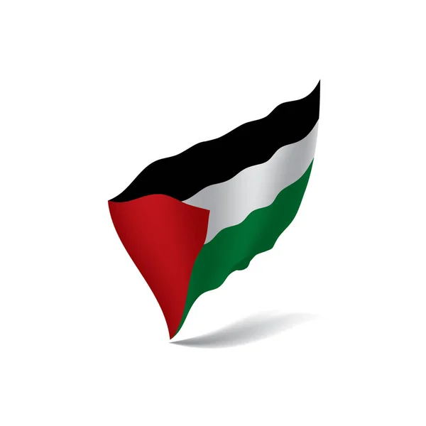 Bendera Palestina, ilustrasi vektor - Stok Vektor