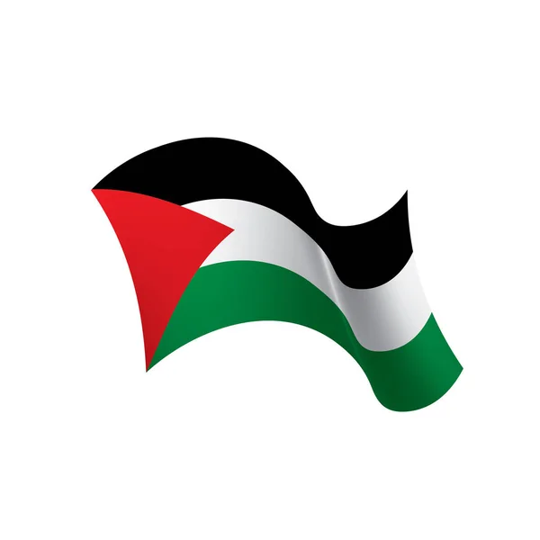 Bendera Palestina, ilustrasi vektor - Stok Vektor