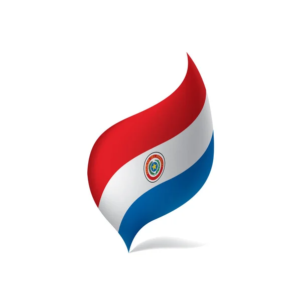 Paraguay flagga, vektorillustration — Stock vektor