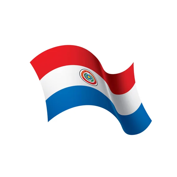 Drapeau du Paraguay, illustration vectorielle — Image vectorielle