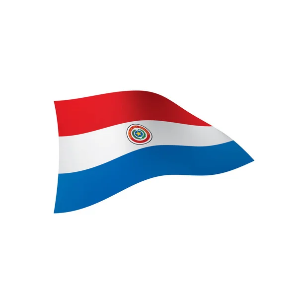 Vlajka Paraguaye, vektorové ilustrace — Stockový vektor