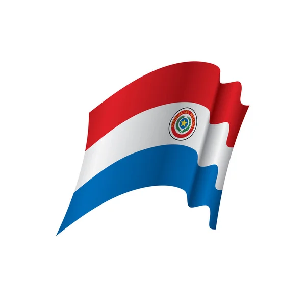 Bendera Paraguay, ilustrasi vektor - Stok Vektor