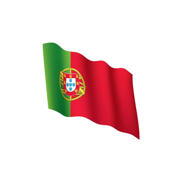 Portugal flag, vector illustration — 图库矢量图片