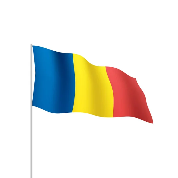 Romania vlag, vector illustratie — Stockvector