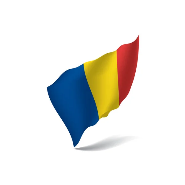Romania vlag, vector illustratie — Stockvector