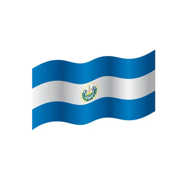 Salvador flag, vector illustration — Stock Vector
