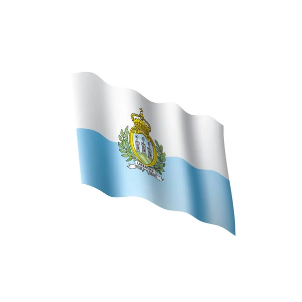 San Marino zászló, vektoros illusztráció — Stock Vector