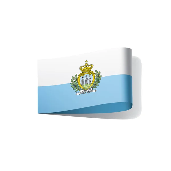 Bandeira de San Marino, ilustração vetorial —  Vetores de Stock