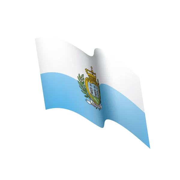 Прапор Сан-Марино, Векторні ілюстрації — стоковий вектор