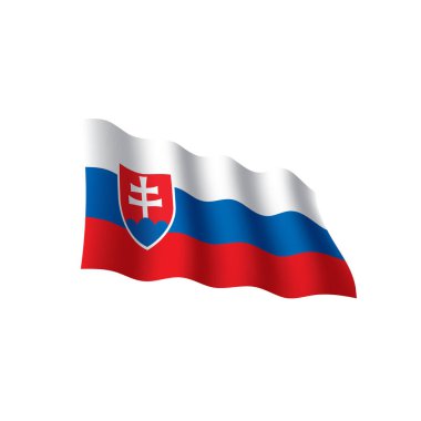 Slovakya bayrağı, vektör çizim