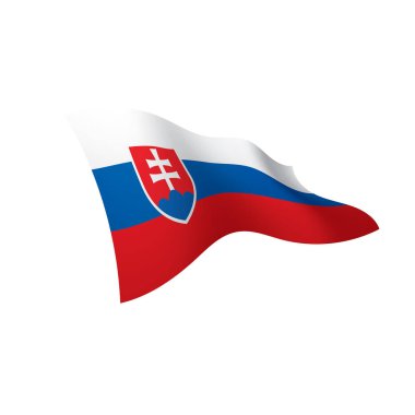 Slovakya bayrağı, vektör çizim