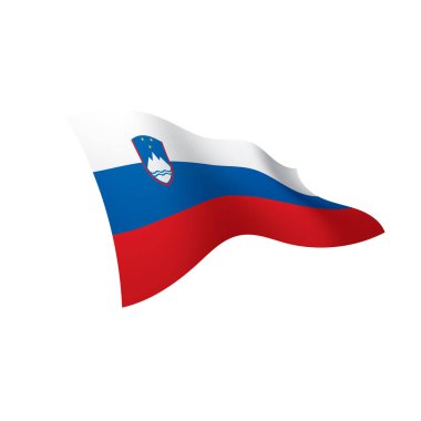Slovenya bayrağı, vektör çizim