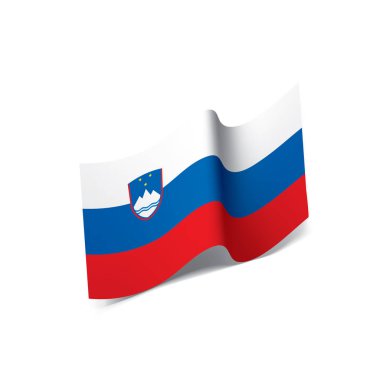Slovenya bayrağı, vektör çizim