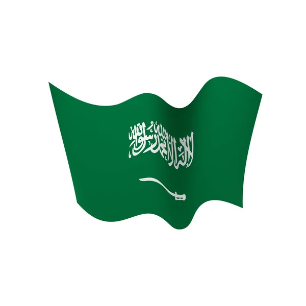 Saúdská Arábie vlajka, vektorové ilustrace — Stockový vektor