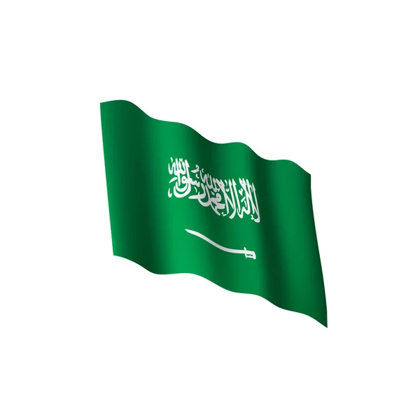 Bandera de Arabia Saudita, ilustración vectorial — Archivo Imágenes Vectoriales