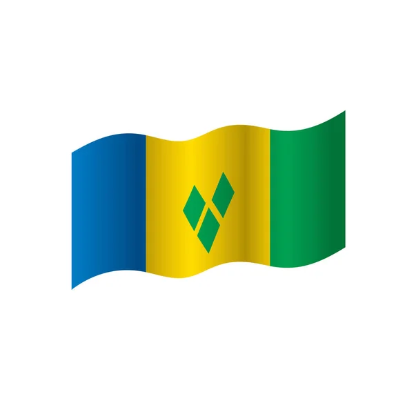 Saint Vincent en de Grenadines vlag — Stockvector