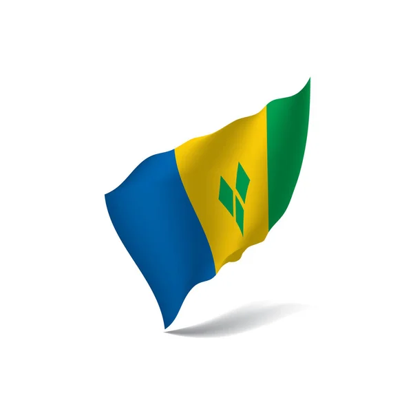 Saint Vincent och Grenadinernas flagg — Stock vektor