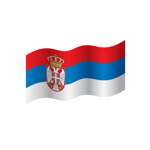 Drapeau Serbie, illustration vectorielle — Image vectorielle