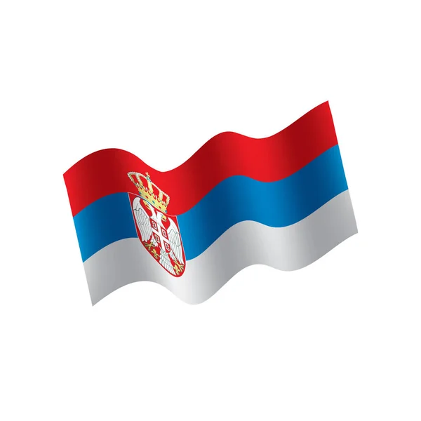 Serbia flag, vector illustration — Stock Vector