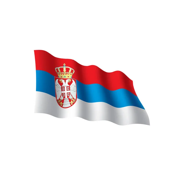 Serbia flag, vector illustration — Stock Vector