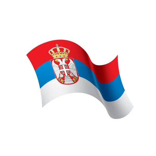 Serbia flag, vector illustration — Stock Vector