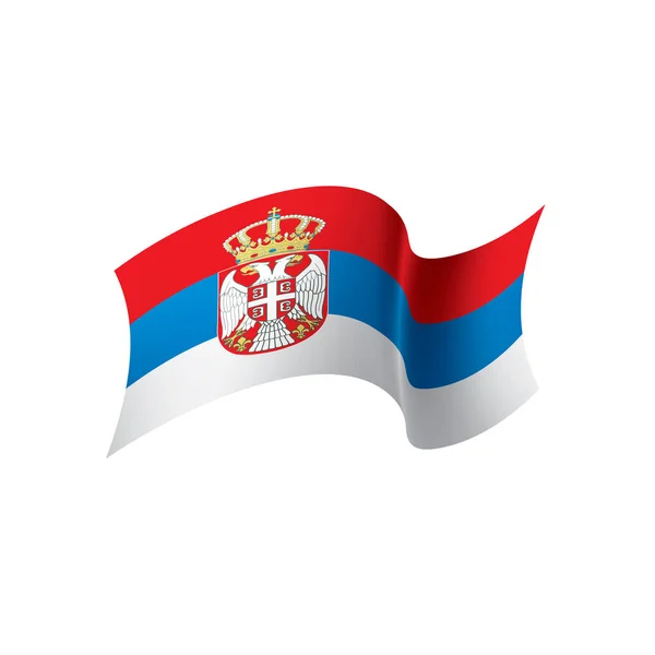 Serbia flag, vector illustration — Stock Vector