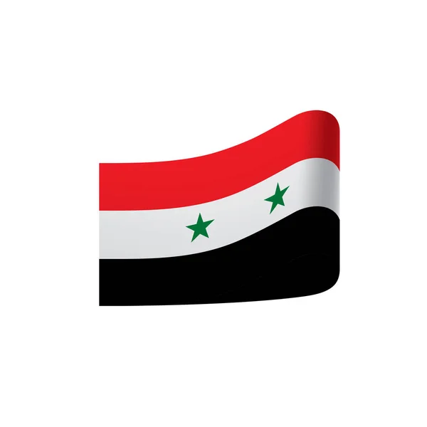 Siria bandiera, illustrazione vettoriale — Vettoriale Stock