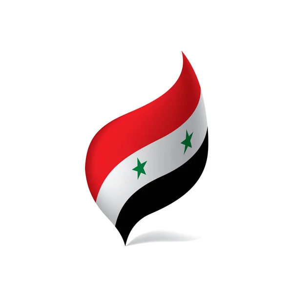 Syrien-Flagge, Vektorillustration — Stockvektor