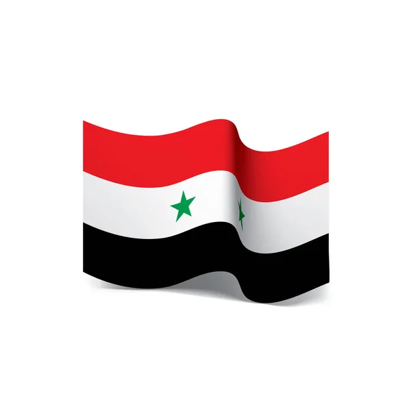 Syrien-Flagge, Vektorillustration — Stockvektor