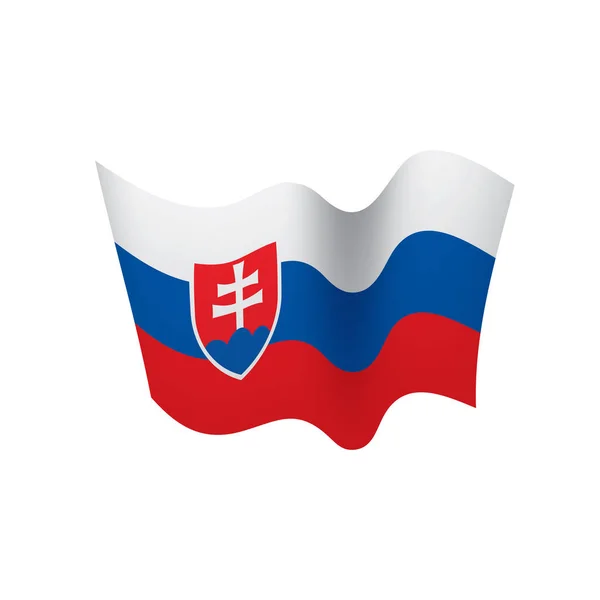 Slowakische Flagge, Vektorabbildung — Stockvektor
