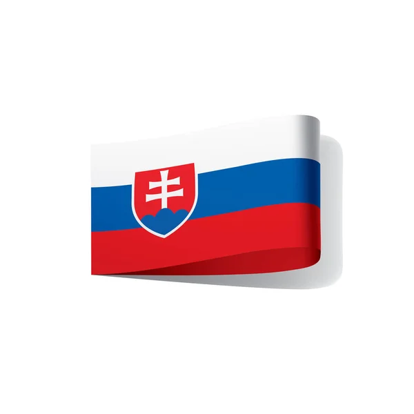 Slovacchia bandiera, illustrazione vettoriale — Vettoriale Stock