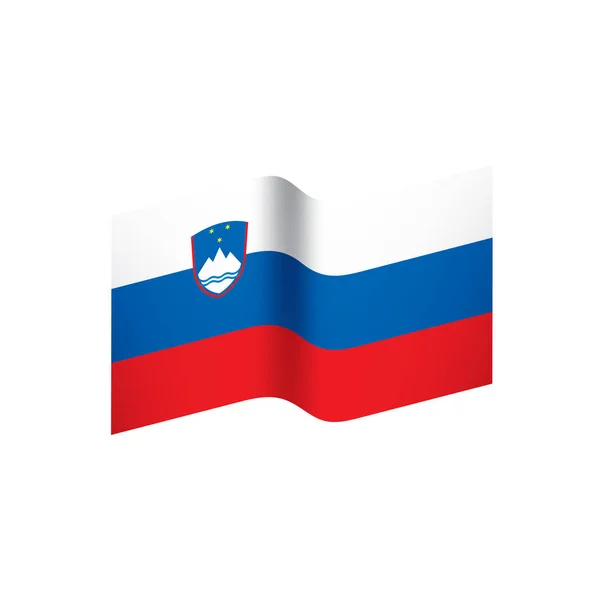 Vlajka Slovinska, vektorové ilustrace — Stockový vektor