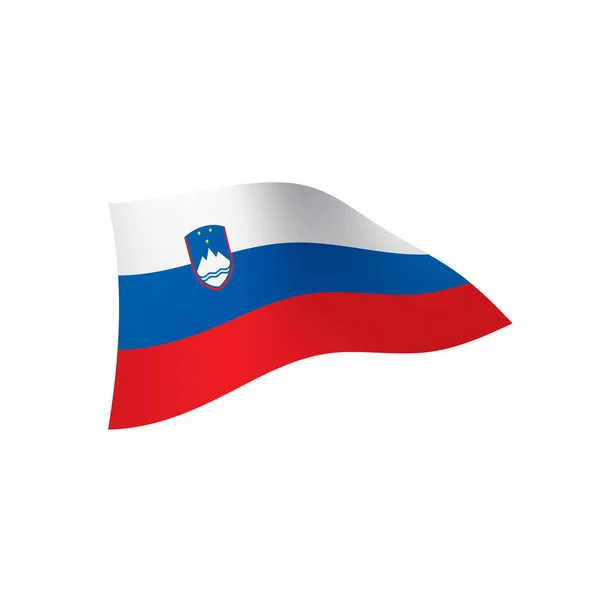 Slovenien flagga, vektorillustration — Stock vektor